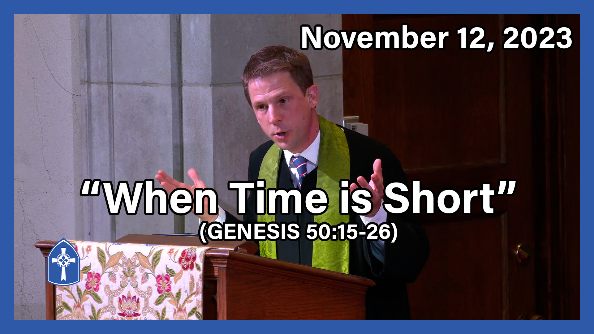 November 12 - When Time is Short